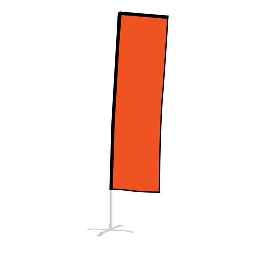 Show details for Straight V-Flag - Flag Only
